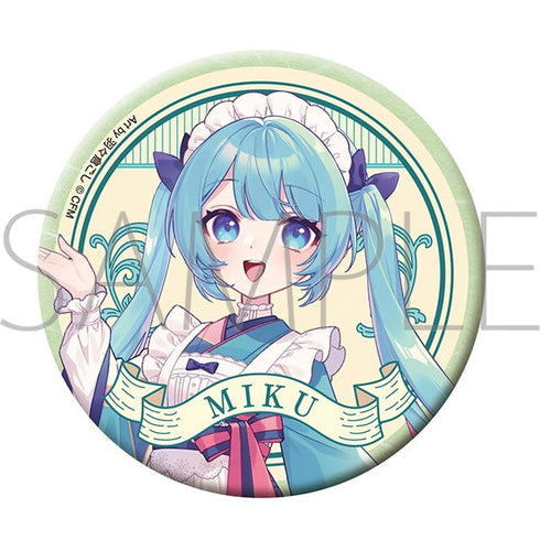 『初音ミクシリーズ』缶バッジ/A 初音ミク 和風喫茶